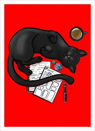 Pen n Paper Katze, Schwarz