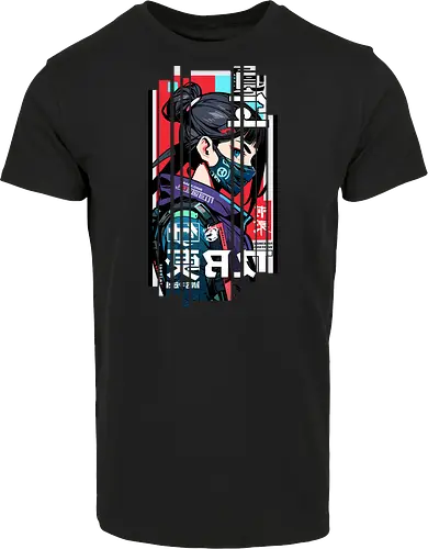Cyborg Japan rot blau