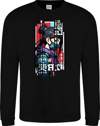 Cyborg Japan rot blau