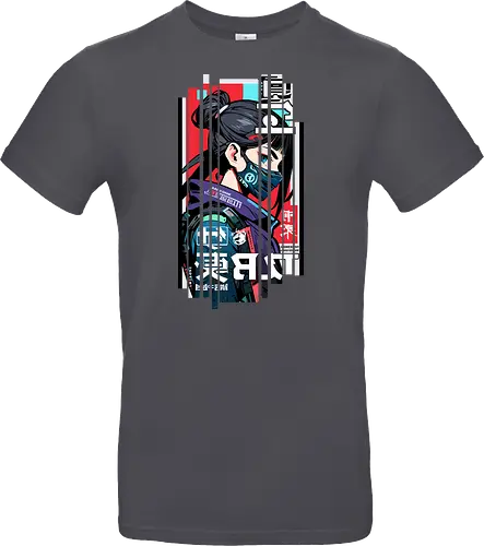 Cyborg Japan rot blau