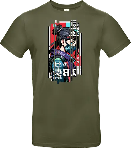 Cyborg Japan rot blau