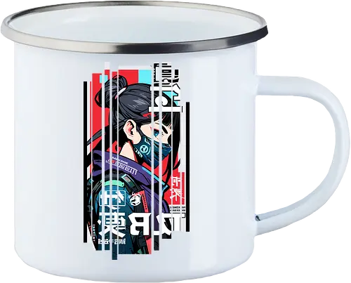 Cyborg Japan rot blau