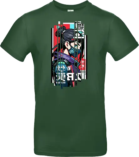 Cyborg Japan rot blau