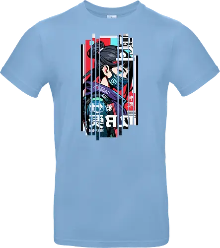Cyborg Japan rot blau