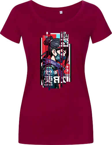 Cyborg Japan rot blau