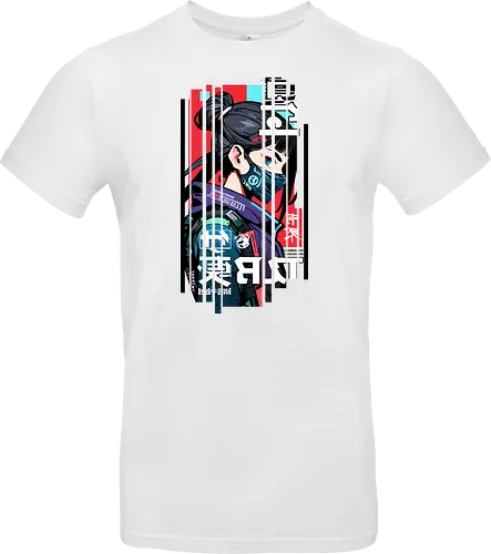 Cyborg Japan rot blau