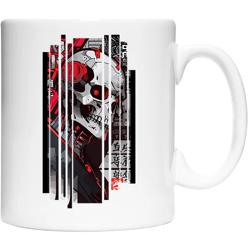 Cyborg-Schädel-Kanji