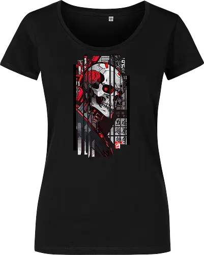 Cyborg-Schädel-Kanji