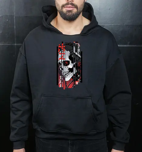 Dunkler Schädel-Cyborg