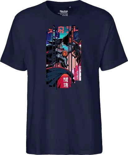 Cyberpunk-Kitsune-Mädchen