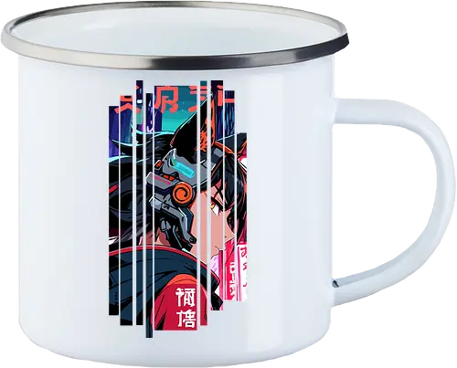 Cyberpunk-Kitsune-Mädchen