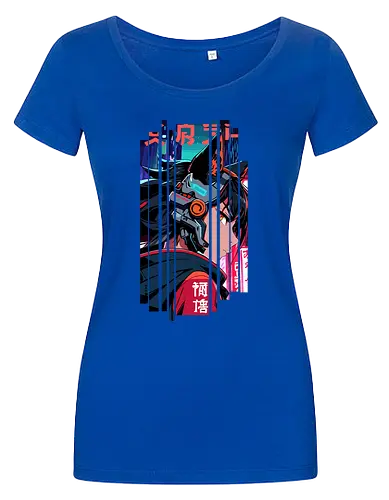 Cyberpunk-Kitsune-Mädchen