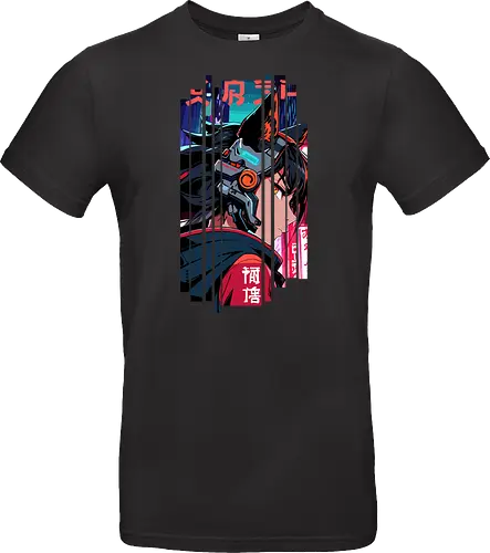 Cyberpunk-Kitsune-Mädchen