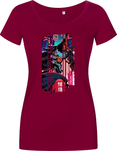 Cyberpunk-Kitsune-Mädchen