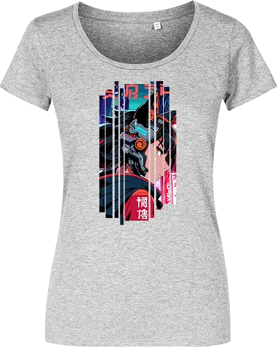 Cyberpunk-Kitsune-Mädchen