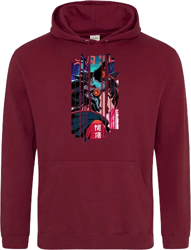 Cyberpunk-Kitsune-Mädchen