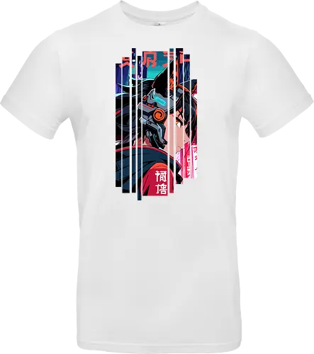 Cyberpunk-Kitsune-Mädchen