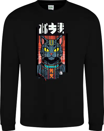 Futuristische Neonkatze