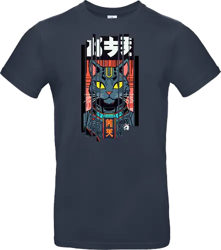 Futuristische Neonkatze