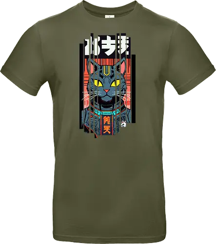 Futuristische Neonkatze