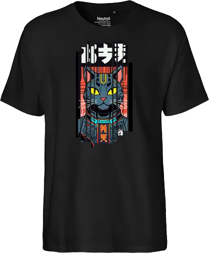 Futuristische Neonkatze