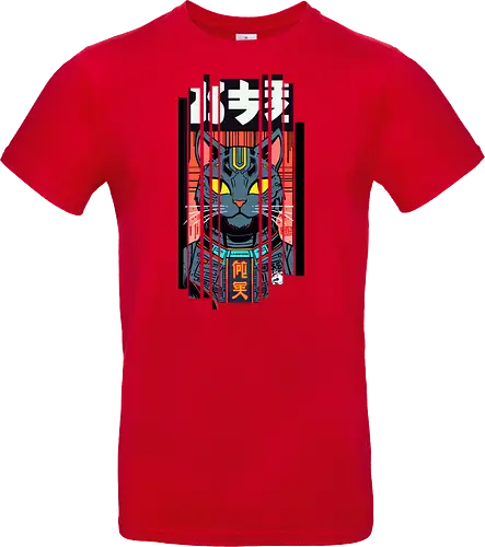 Futuristische Neonkatze