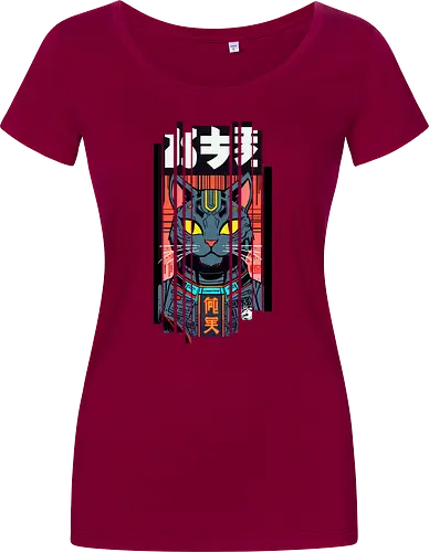 Futuristische Neonkatze