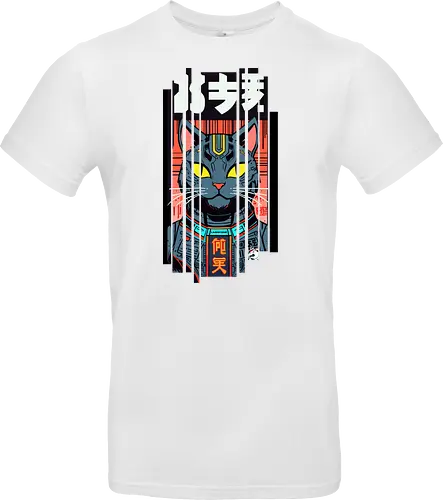 Futuristische Neonkatze