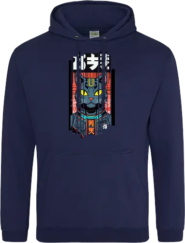 Futuristische Neonkatze