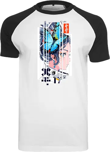 Cyborg-Mädchen-Schmetterlinge