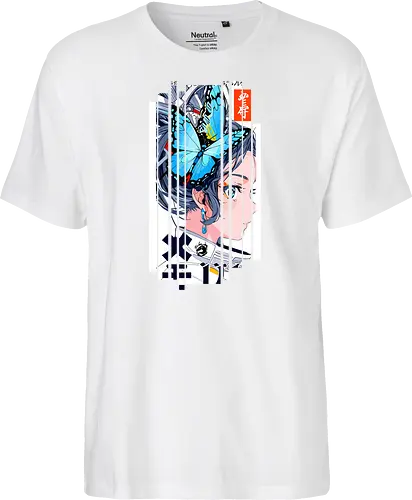 Cyborg-Mädchen-Schmetterlinge