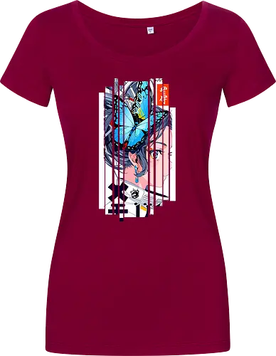 Cyborg-Mädchen-Schmetterlinge