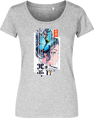 Cyborg-Mädchen-Schmetterlinge