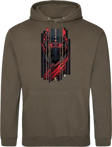Dunkelroter Ninja