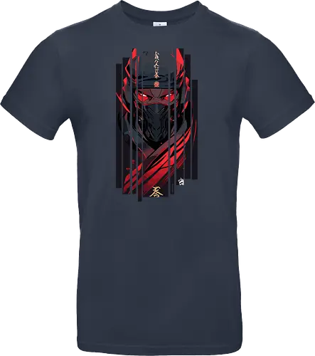 Dunkelroter Ninja