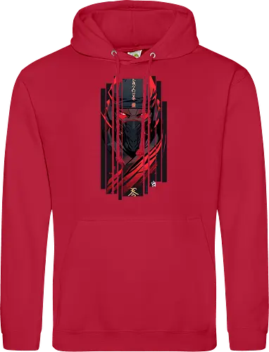 Dunkelroter Ninja