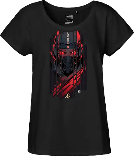 Dunkelroter Ninja