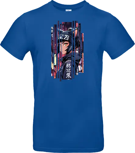 Cyborg-Mädchen-Katze