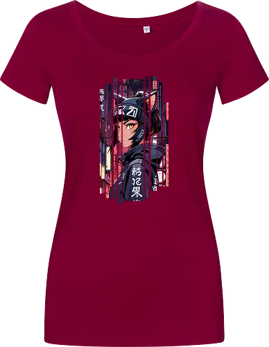 Cyborg-Mädchen-Katze