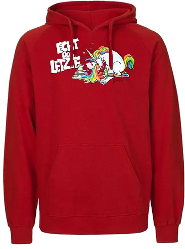 letzte Einhorn - einhorn, unicorn, fantasy, regenbogen, letzte - Fairtrade Hoodie