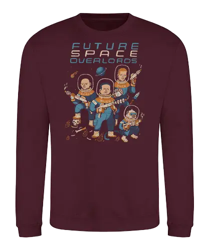 Future space overlords - Elon musk, jeff bezos, Mark zuckerberg, science fiction, meta, tesla, space x - Sweatshirt
