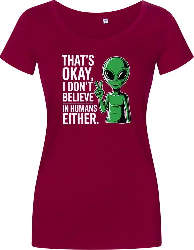 That's okay, I don't believe in humans either