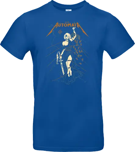Automata: Autojustice - aesthetic, metal anime, metal album, 2b, lady of justice, Automata, parody, funny, humor, anime, waifu, game, ps, manga - Standard T-Shirt