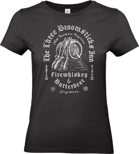Vintage Grunge Beer and Whiskey - typography, streetwear, grunge, street style, urban, vintage beer, witch, drunk, drink, beer, whiskey, vintage design, retro, wizard, broomstick, magic - Standard T-Shirt (Frauen)