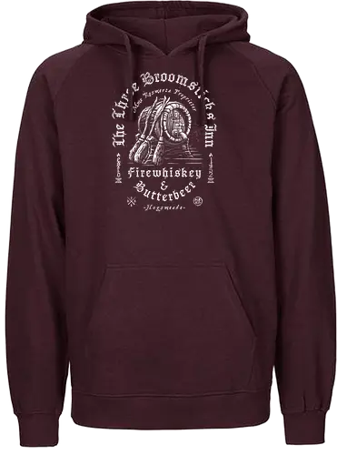 Vintage Grunge Beer and Whiskey - typography, streetwear, grunge, street style, urban, vintage beer, witch, drunk, drink, beer, whiskey, vintage design, retro, wizard, broomstick, magic - Fairtrade Hoodie