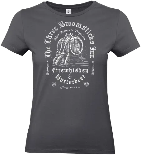 Vintage Grunge Beer and Whiskey - typography, streetwear, grunge, street style, urban, vintage beer, witch, drunk, drink, beer, whiskey, vintage design, retro, wizard, broomstick, magic - Standard T-Shirt (Frauen)
