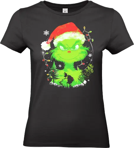 Grinch Stole The Christmas - grinch, grinch stole the christmas, christmas, xmas, christmas day, ugly sweater, ugly christmas sweater, merry christmas - Standard T-Shirt (Frauen)