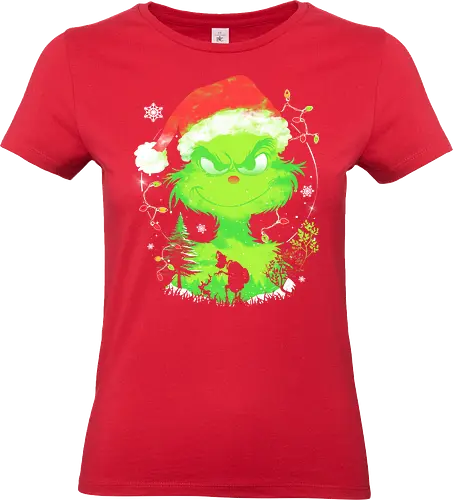 Grinch Stole The Christmas - grinch, grinch stole the christmas, christmas, xmas, christmas day, ugly sweater, ugly christmas sweater, merry christmas - Standard T-Shirt (Frauen)