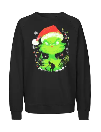 Grinch Stole The Christmas - grinch, grinch stole the christmas, christmas, xmas, christmas day, ugly sweater, ugly christmas sweater, merry christmas - Fairtrade Sweatshirt