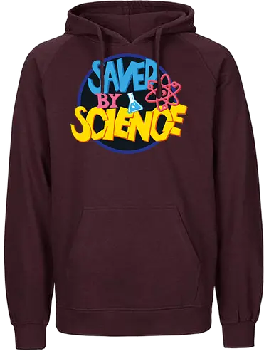 Save by science - 80s series, 90s series, retro, science, atom, funny, tv series - Fairtrade Hoodie